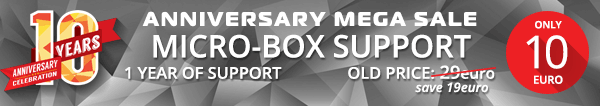 Micro-box anniversary mega sale